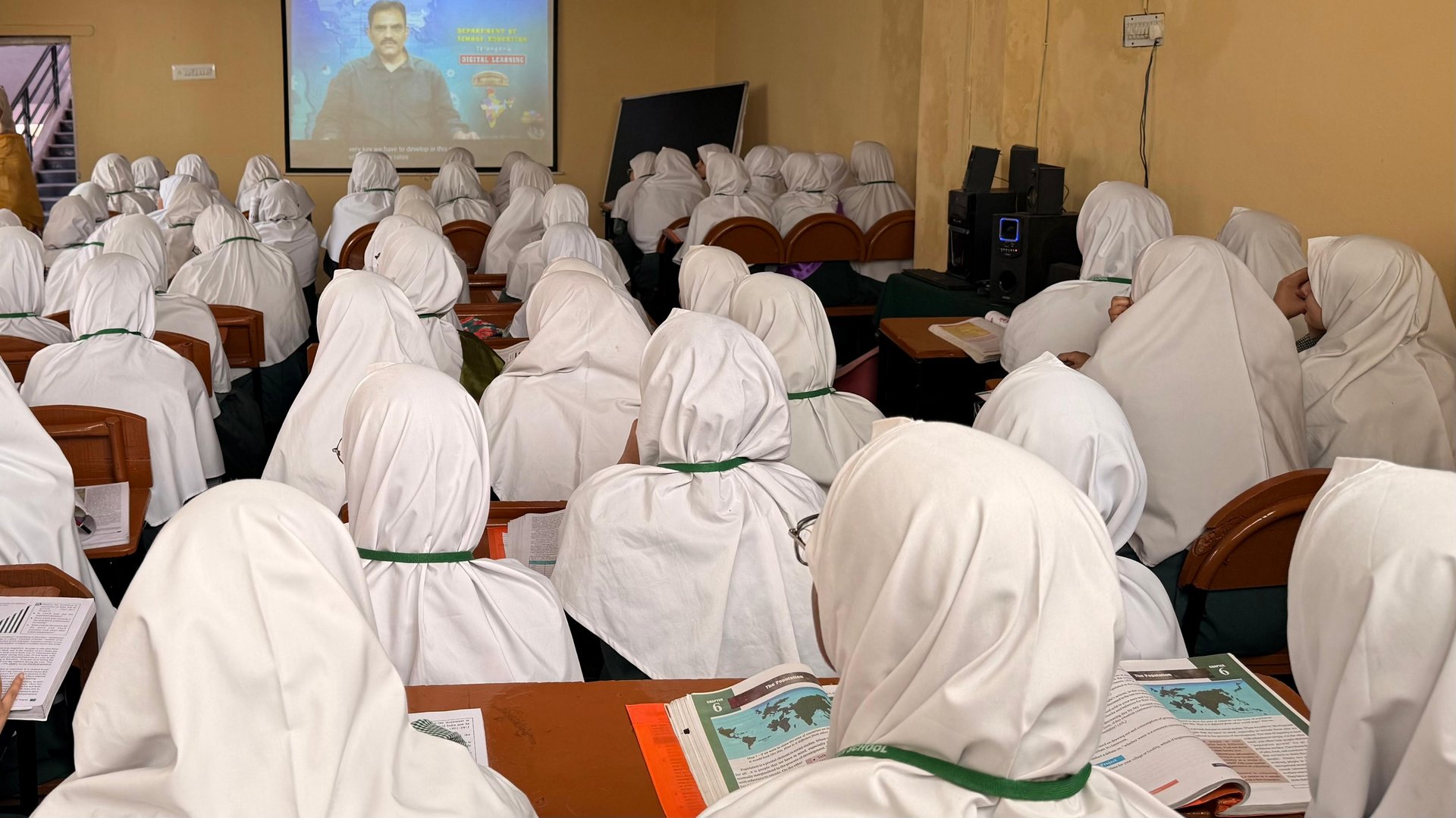 Students in a digital learning session